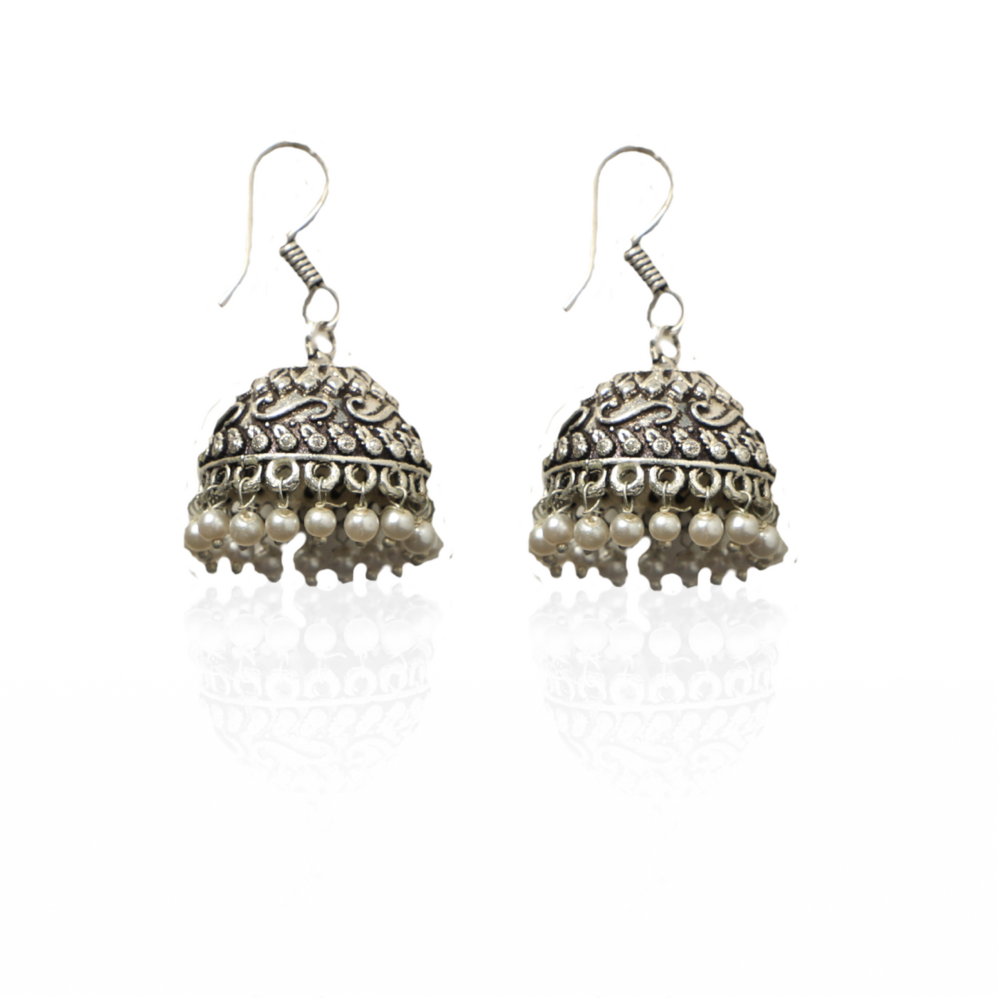 Antique Pearl Jhumka Earrings