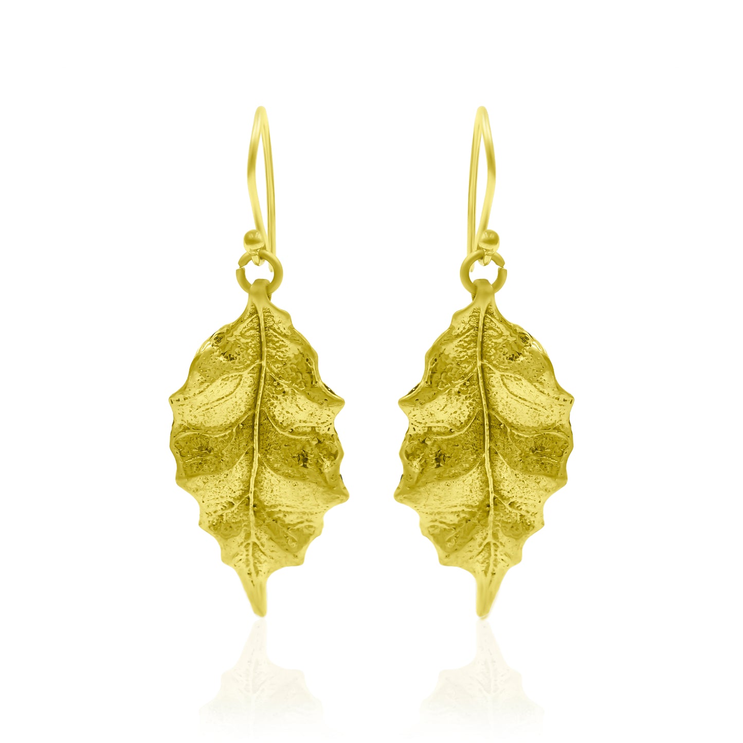 Gold Leaf Drop Earring