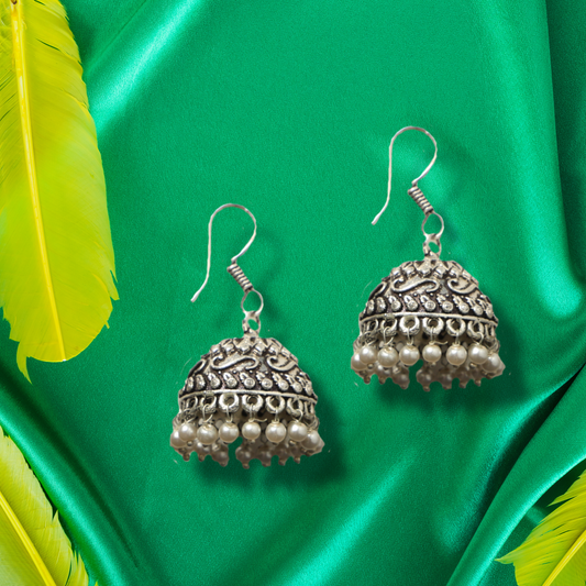 Antique Pearl Jhumka Earrings