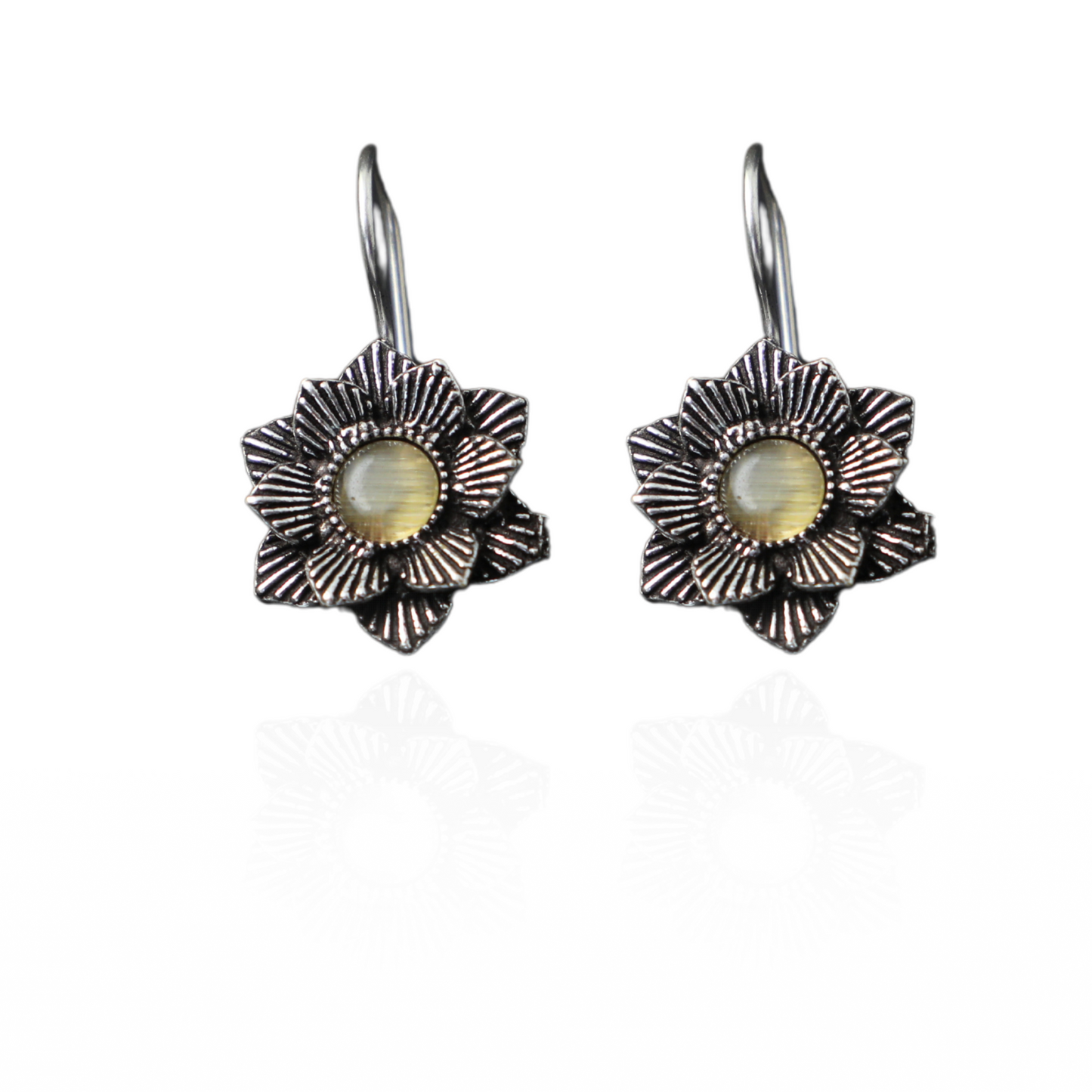 Sunburst Gemstone Earrings