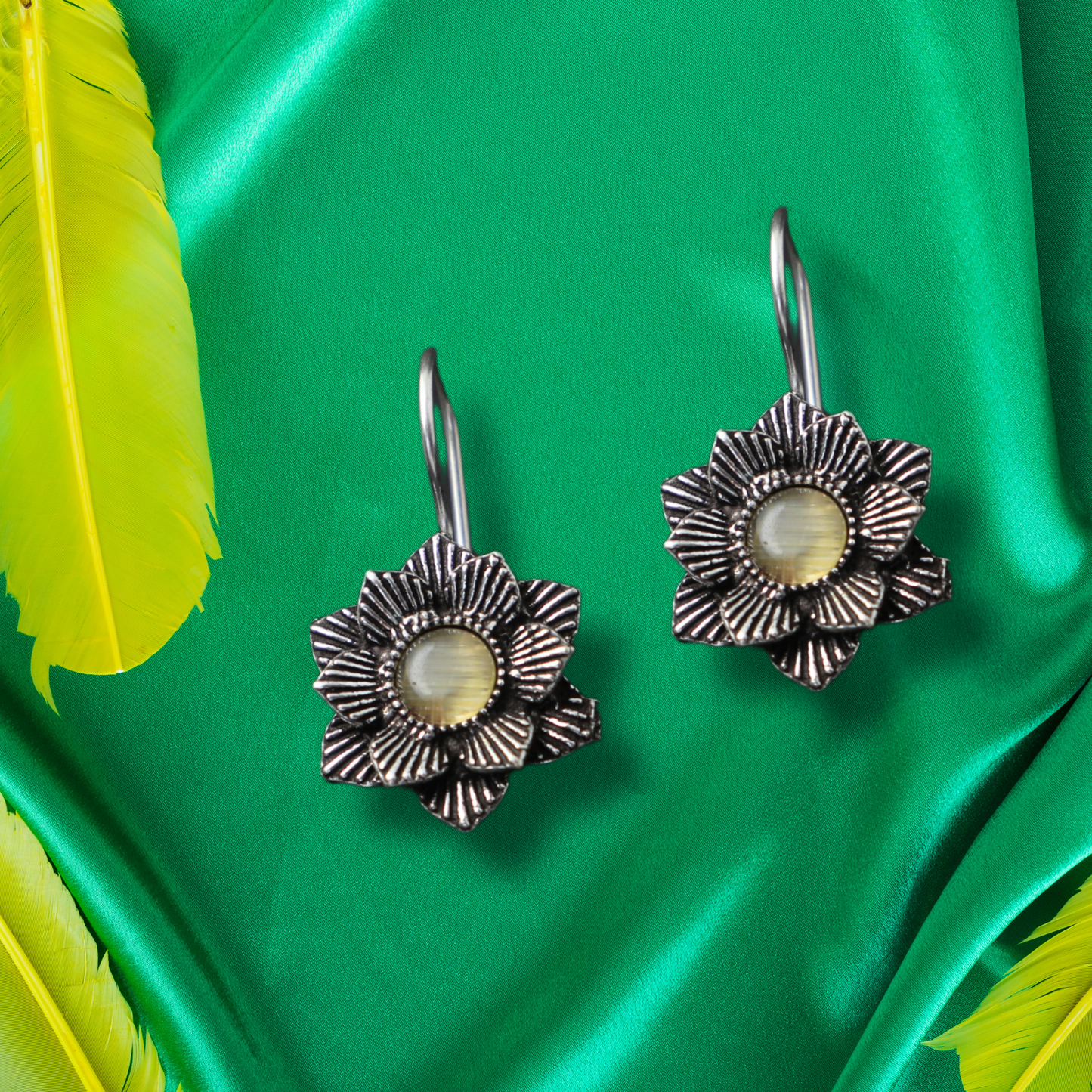 Sunburst Gemstone Earrings