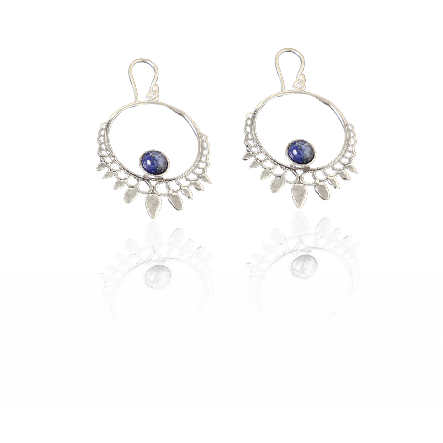 Silver Circle Earrings