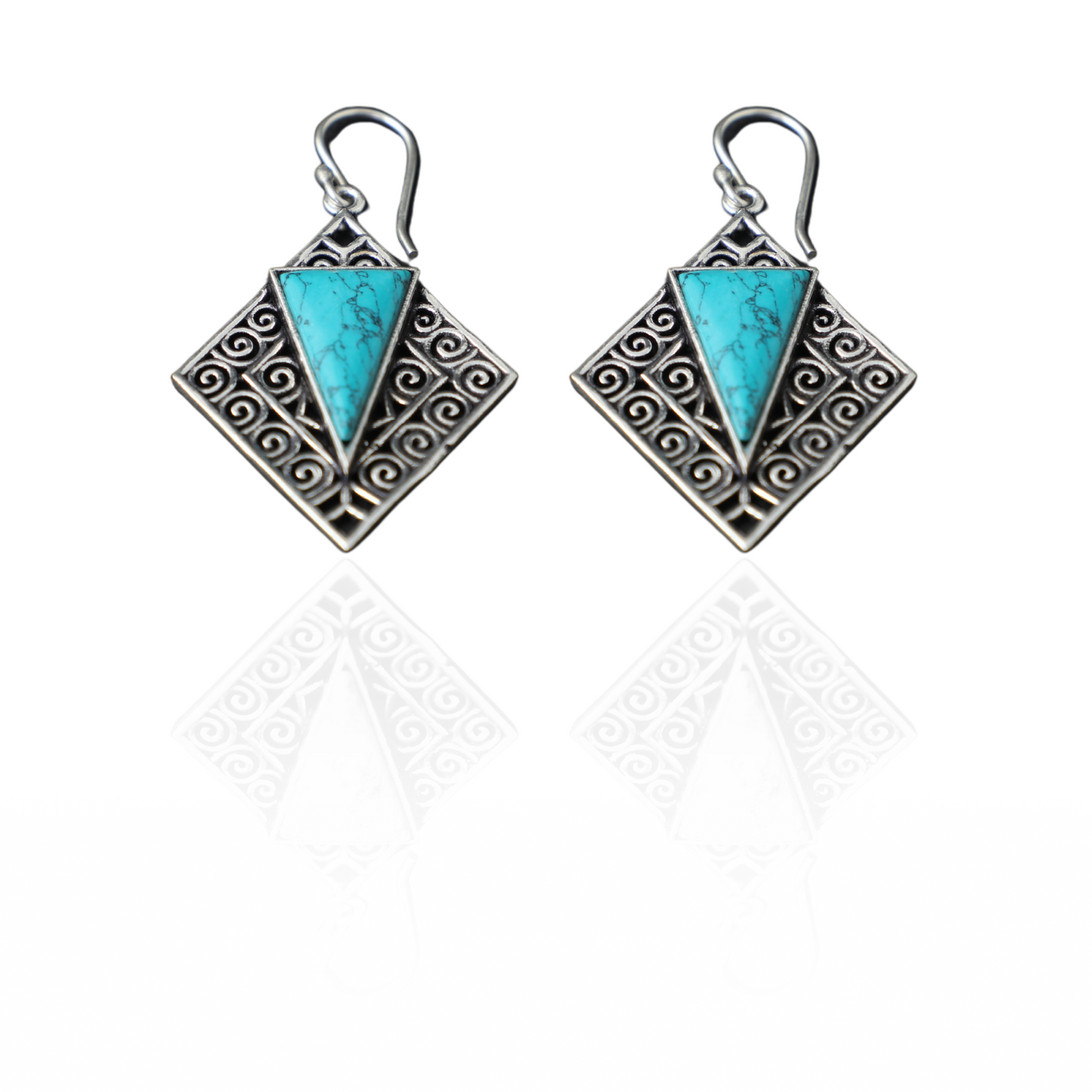 Inverted Triangle Drop Earrings