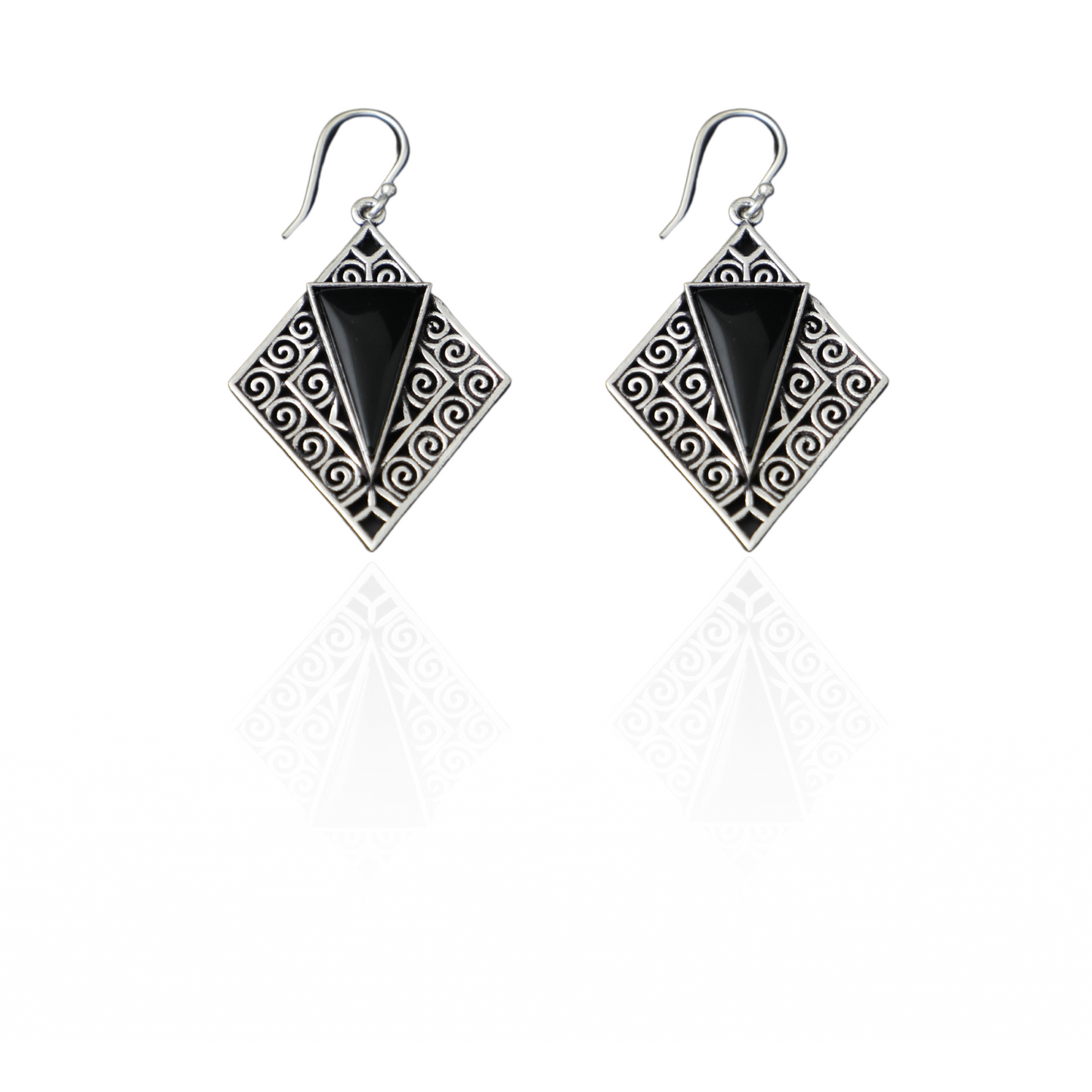 Inverted Triangle Drop Earrings