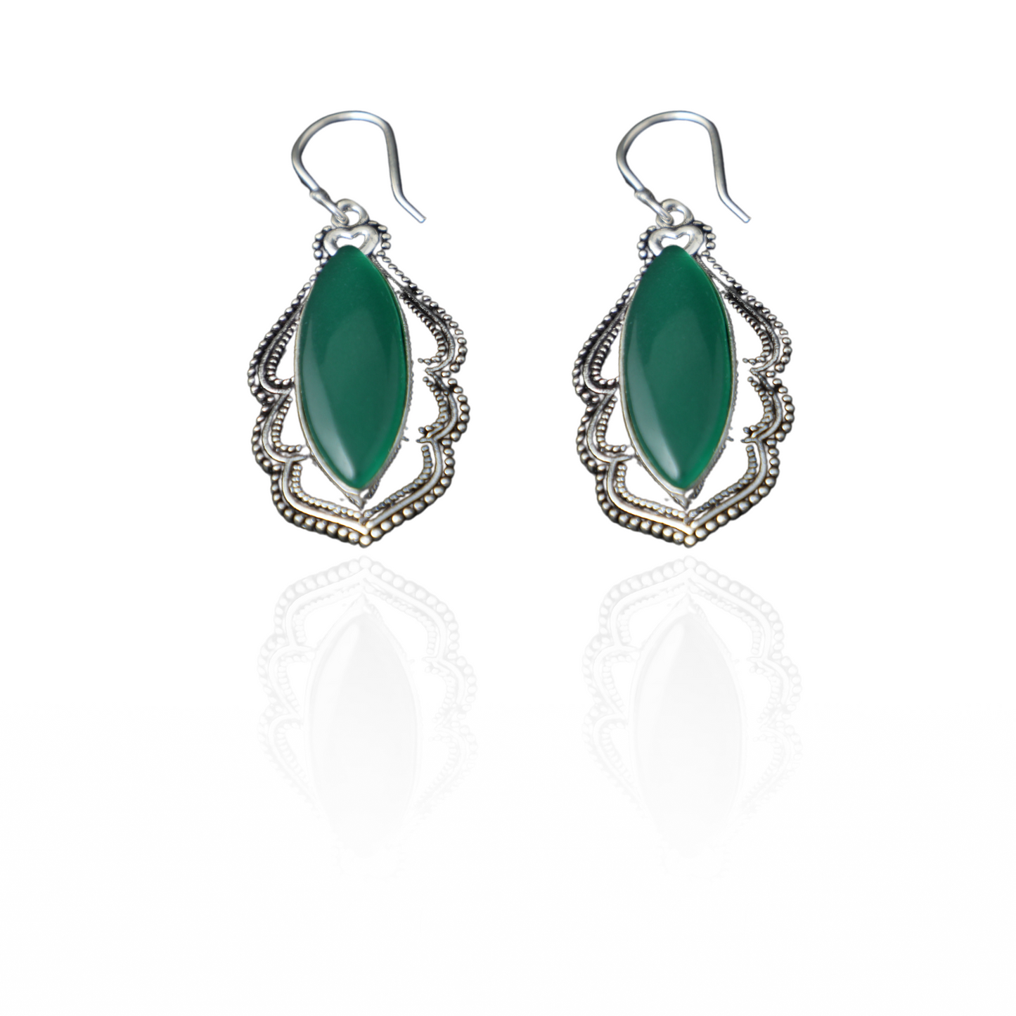 Emerald Whisper Drop Earrings